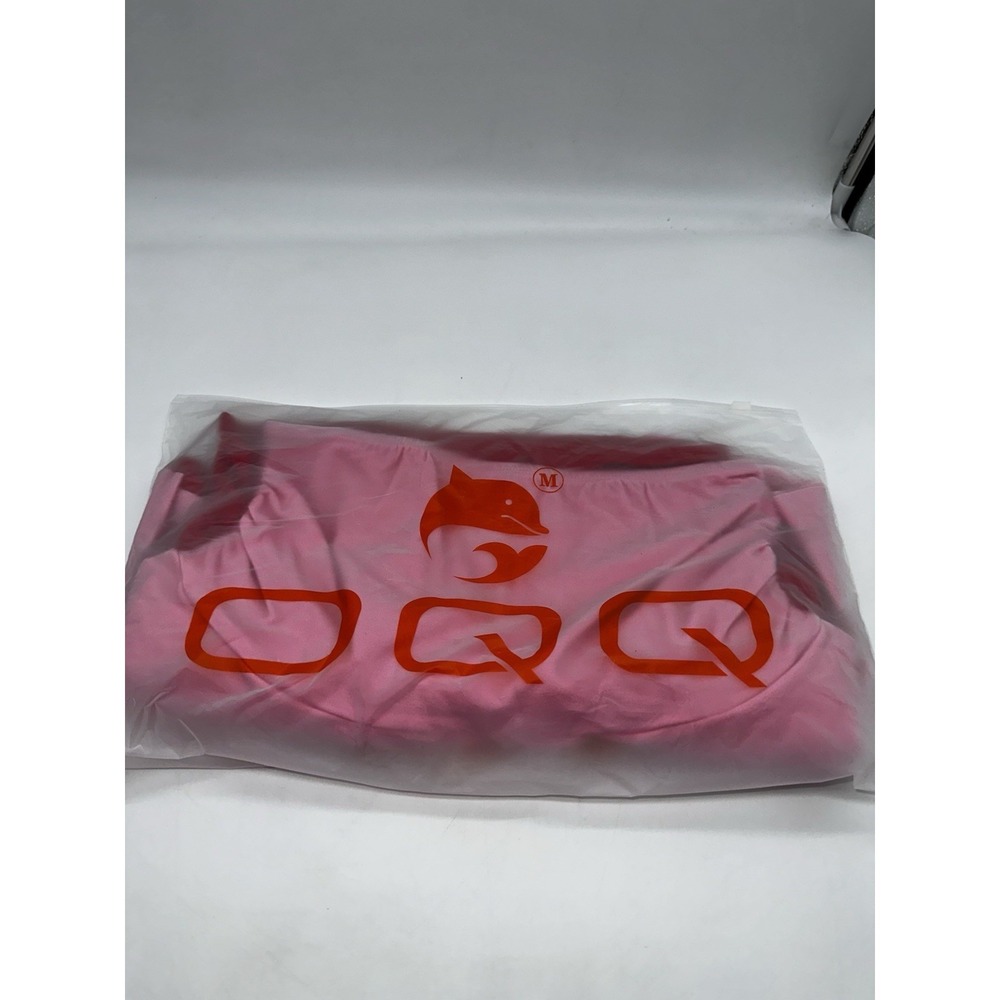 OQQ Bright Pink & Red High Waisted Ruffle Skirt Size Med Golf Athleisure 2 Piece - Picture 6 of 6